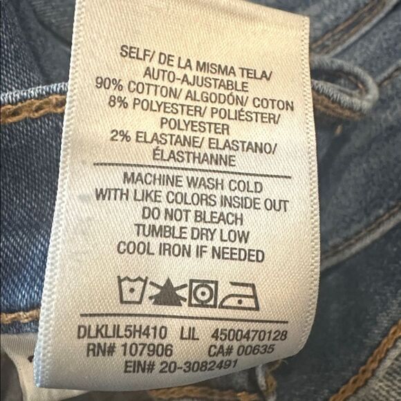 Hudson size 24 blue skinny jeans high rise Blair - Picture 5 of 6